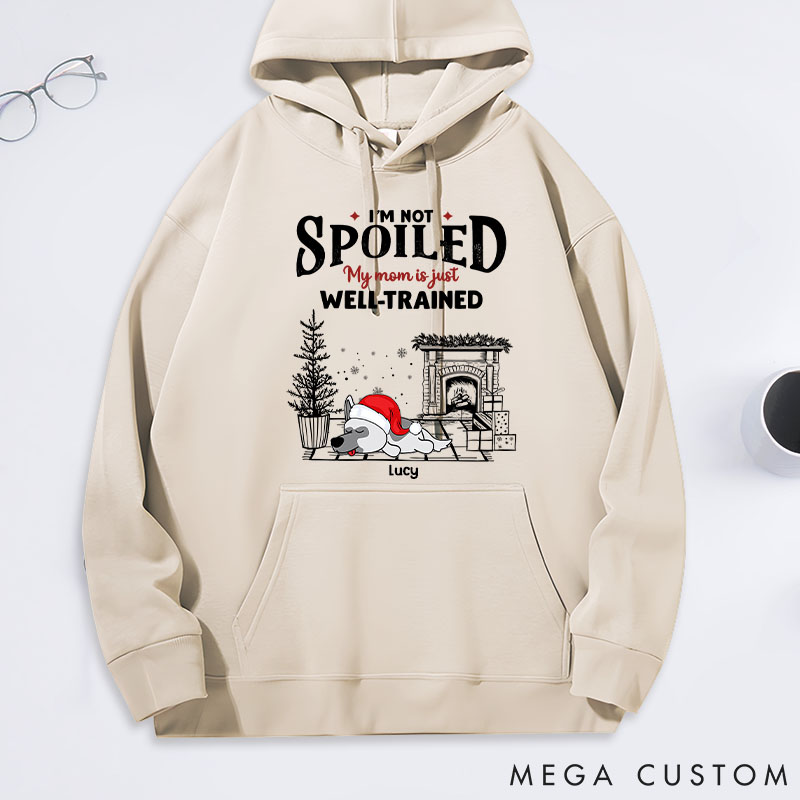 Personalized Dog Lover Dog Mom Spoiled but Cute Dog Classic Hoodies