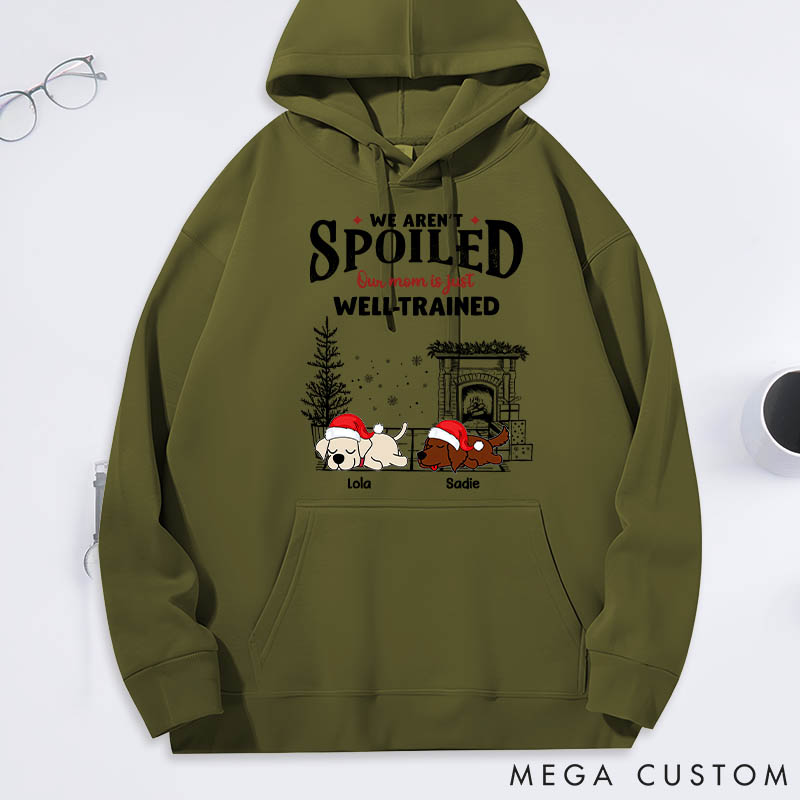 Personalized Dog Lover Dog Mom Spoiled but Cute Dog Classic Hoodies