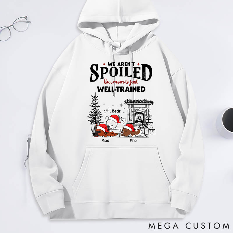 Personalized Dog Lover Dog Mom Spoiled but Cute Dog Classic Hoodies