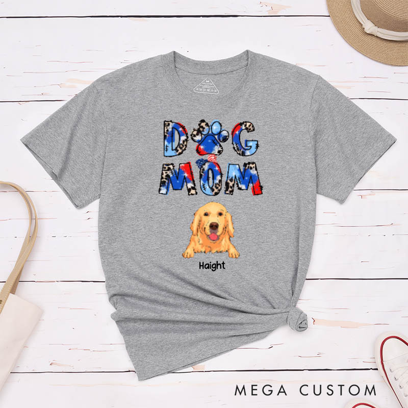 Personalized Dog Lover Dog Mom T-Shirt