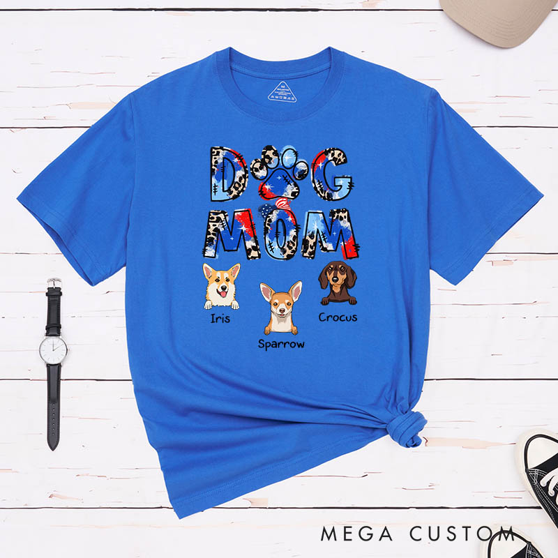 Personalized Dog Lover Dog Mom T-Shirt