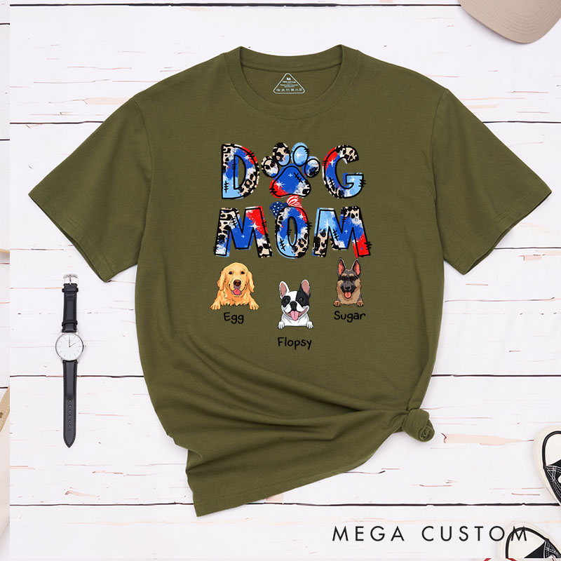 Personalized Dog Lover Dog Mom T-Shirt