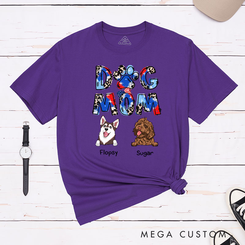 Personalized Dog Lover Dog Mom T-Shirt