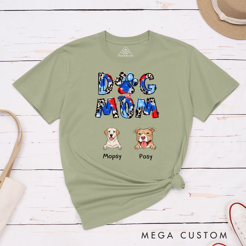Personalized Dog Lover Dog Mom T-Shirt