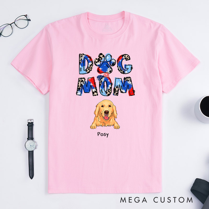 Personalized Dog Lover Dog Mom T-Shirt