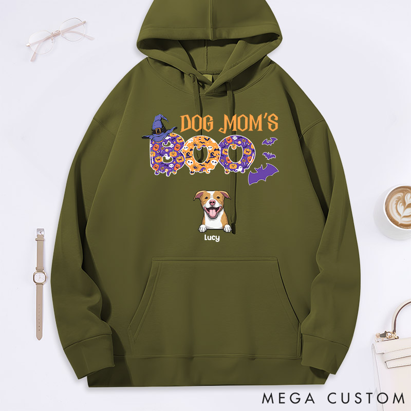 Personalized Dog Lover Dog Mom's Boo Classic Hoodies