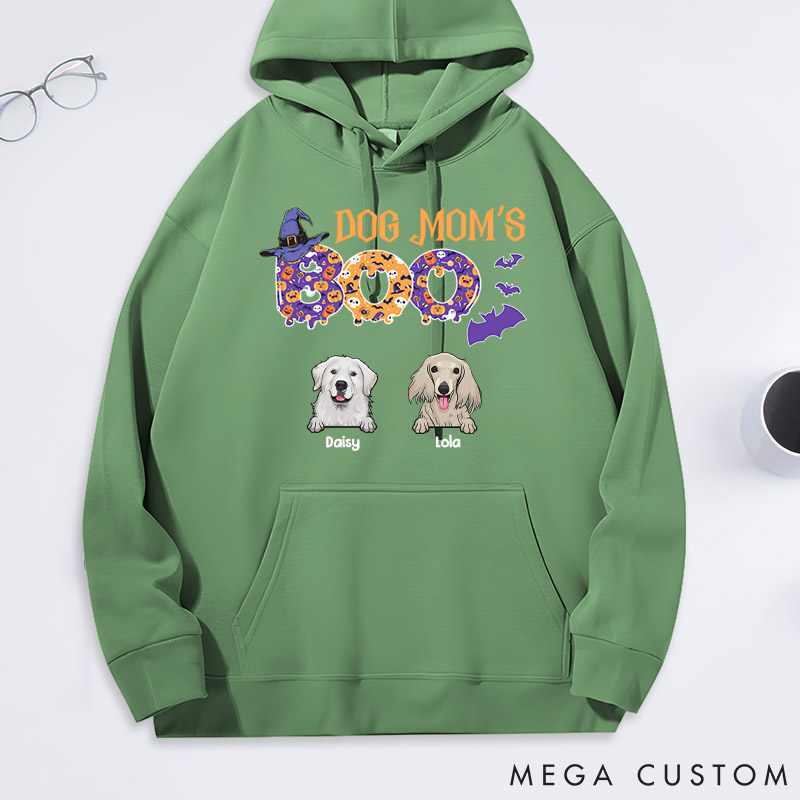 Personalized Dog Lover Dog Mom's Boo Classic Hoodies