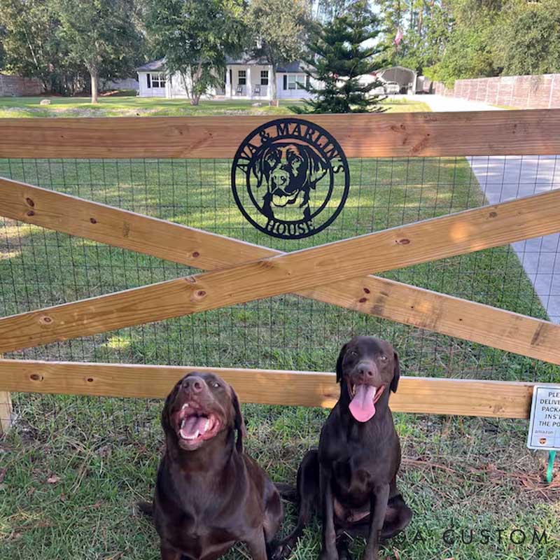 Personalized Dog Lover Dog Name Sign any Breed Metal Sign