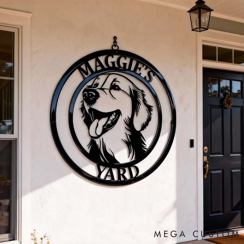 Personalized Dog Lover Dog Name Sign any Breed Metal Sign