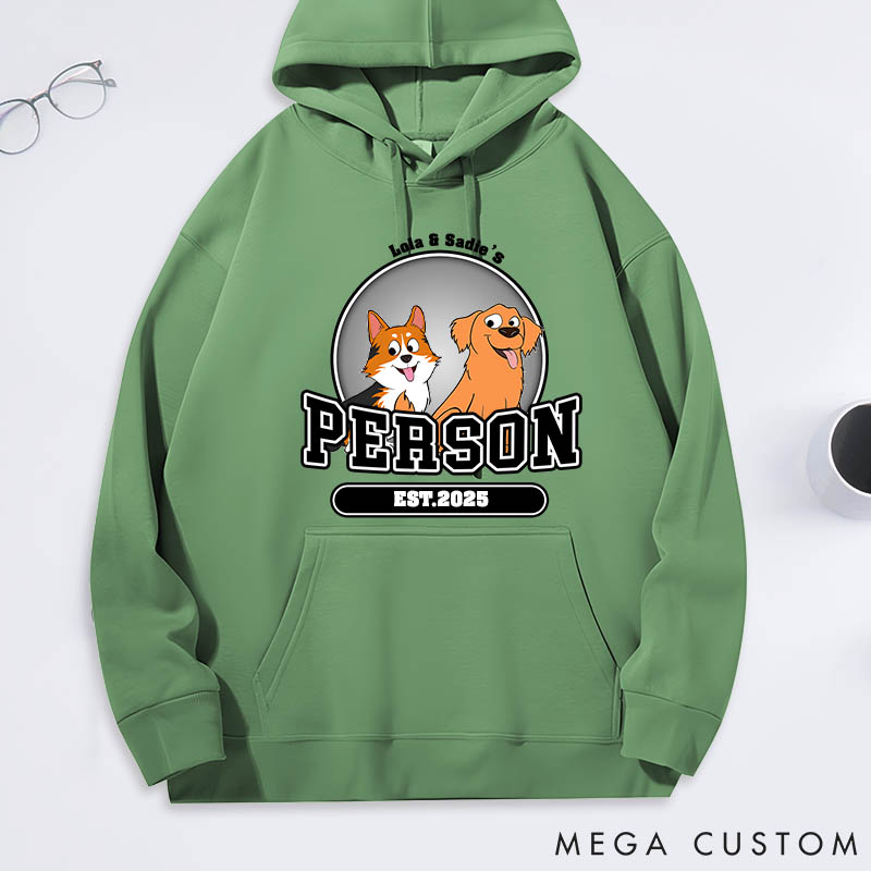 Personalized Dog Lover Dog Person Classic Hoodies