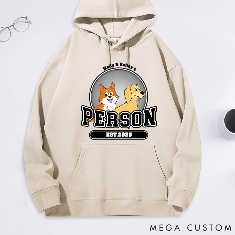 Personalized Dog Lover Dog Person Classic Hoodies