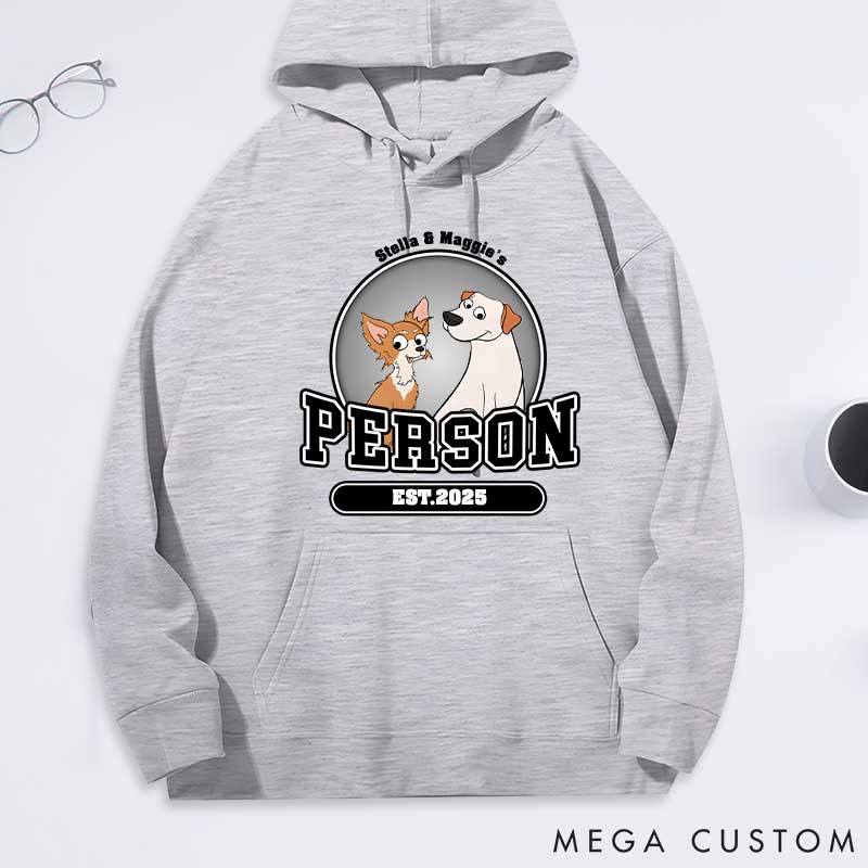 Personalized Dog Lover Dog Person Classic Hoodies