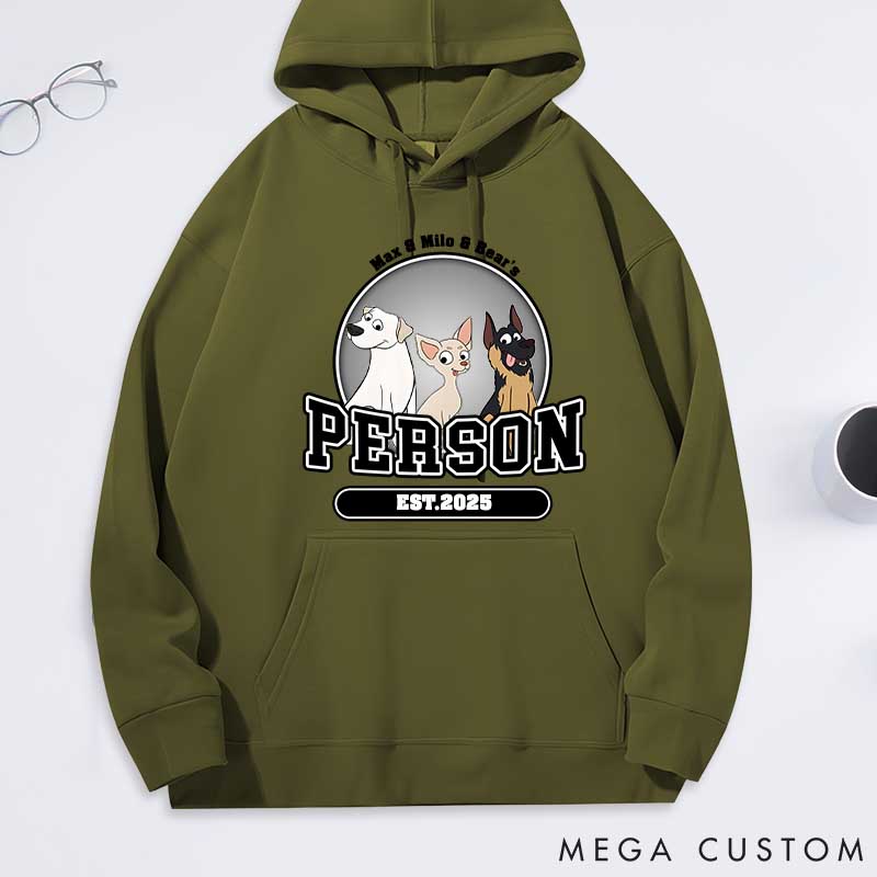 Personalized Dog Lover Dog Person Classic Hoodies