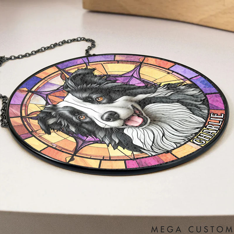 Personalized Dog Lover Dog Photo Sun Catcher