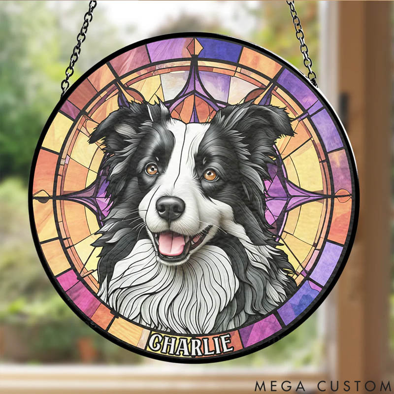 Personalized Dog Lover Dog Photo Sun Catcher