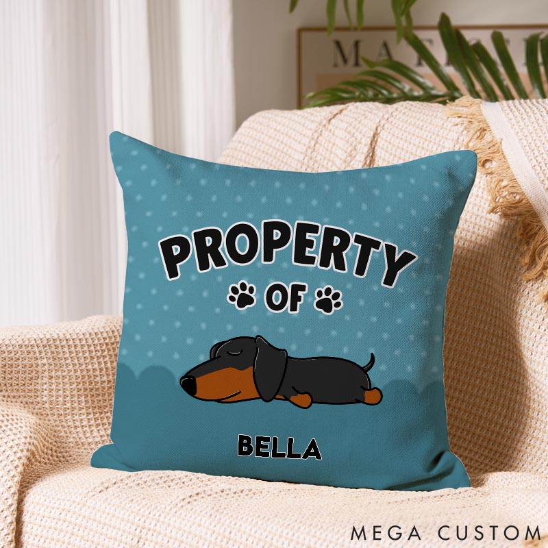 Personalized Dog Lover Dog Property Throw Pillows