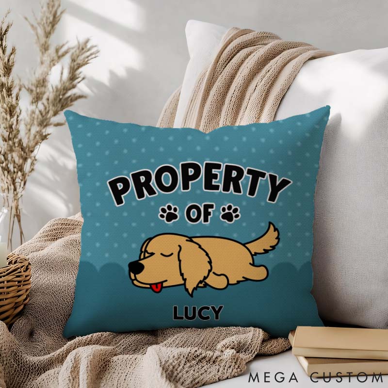 Personalized Dog Lover Dog Property Throw Pillows