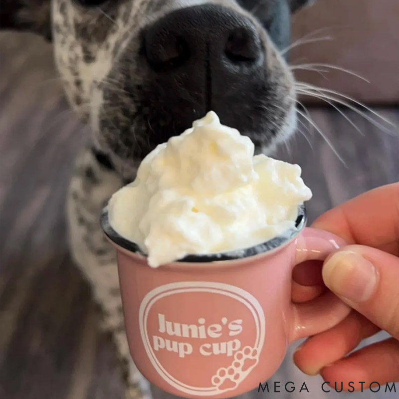 Personalized Dog Lover Dog Pup Cup Reusable Pup Cup Puppuccino Mug
