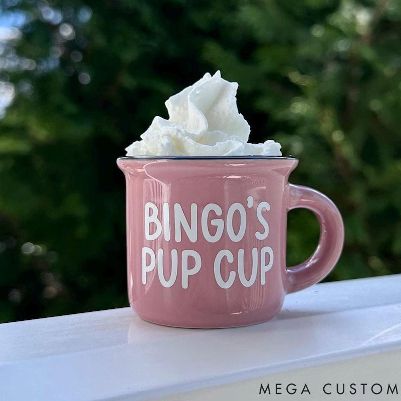 Personalized Dog Lover Dog Pup Cup Reusable Pup Cup Puppuccino Mug