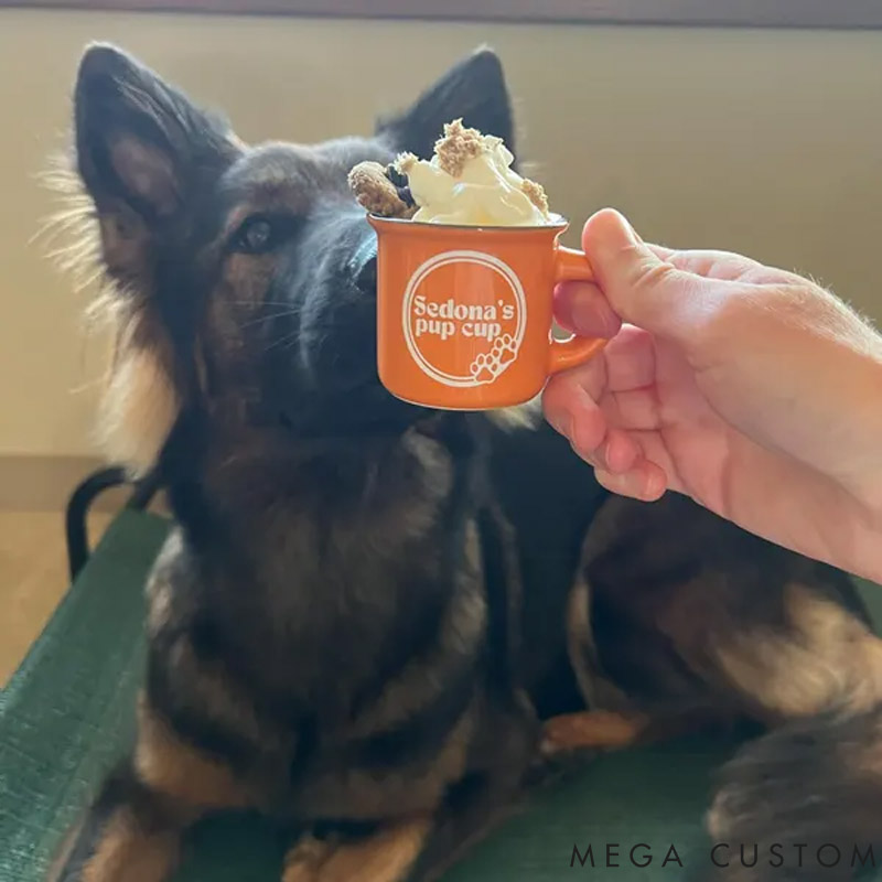 Personalized Dog Lover Dog Pup Cup Reusable Pup Cup Puppuccino Mug