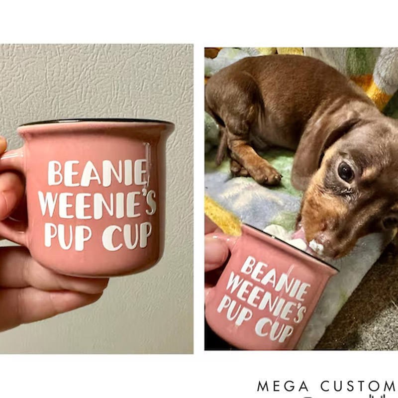 Personalized Dog Lover Dog Pup Cup Reusable Pup Cup Puppuccino Mug
