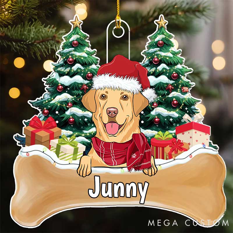 Personalized Dog Lover Dog Trees Christmas Ornament
