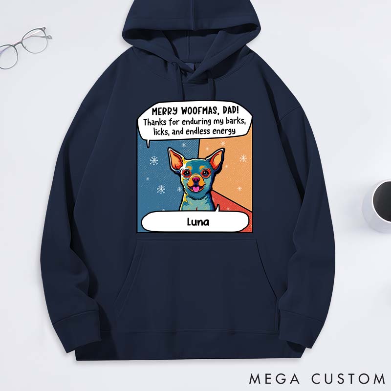 Personalized Dog Lover Enduring My Barks Dog Dad Classic Hoodies