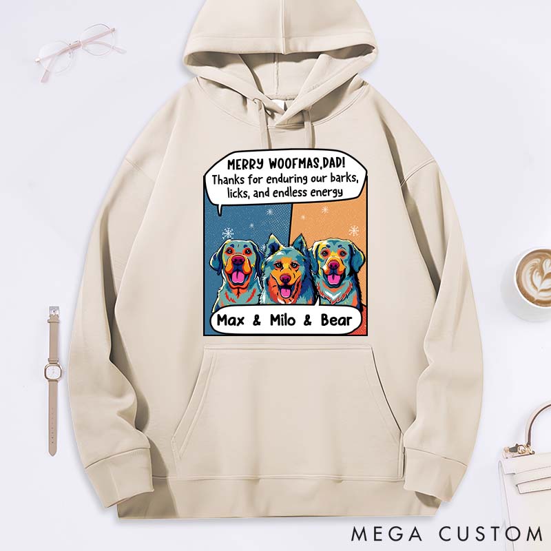Personalized Dog Lover Enduring My Barks Dog Dad Classic Hoodies