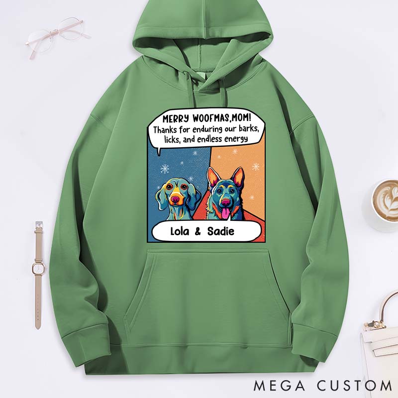Personalized Dog Lover Enduring My Barks Dog Mom Classic Hoodies
