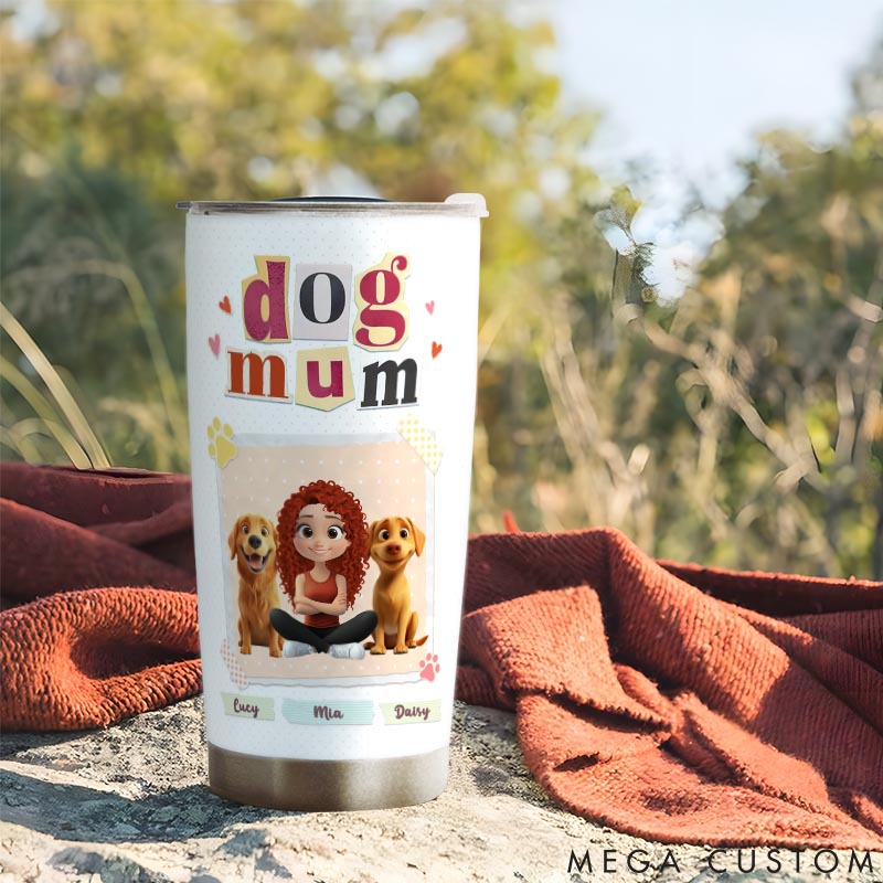 Personalized Dog Lover Ever Best Dog Mom 20oz Tumbler