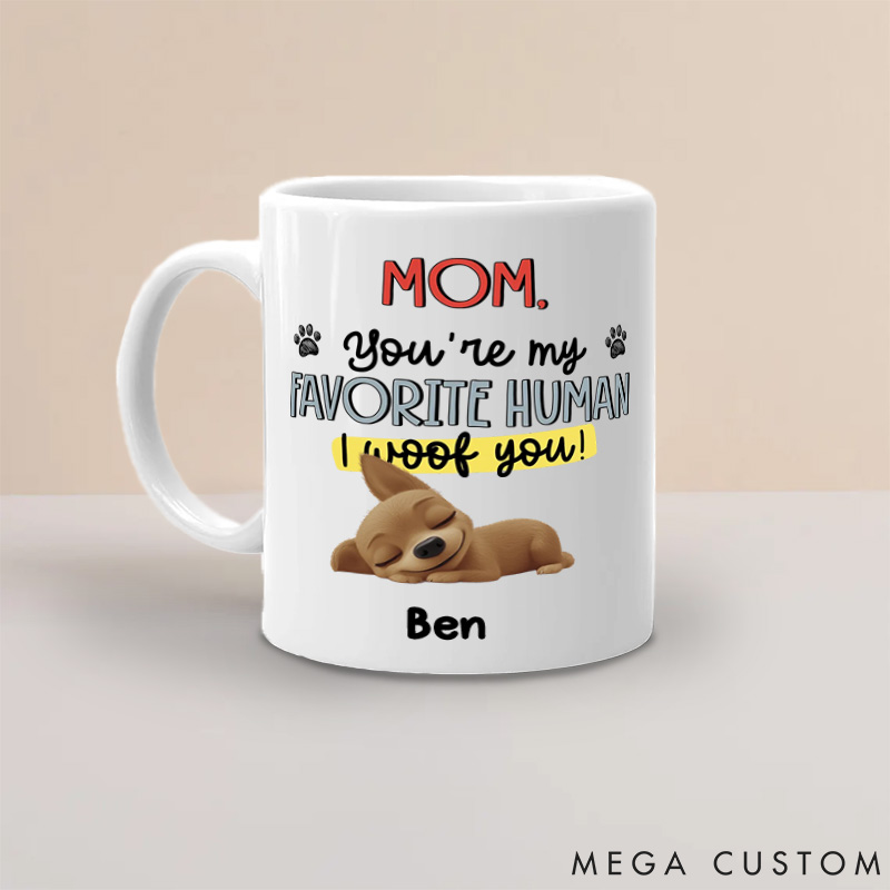 Personalized Dog Lover Favorite Mom of Dogs Mugs