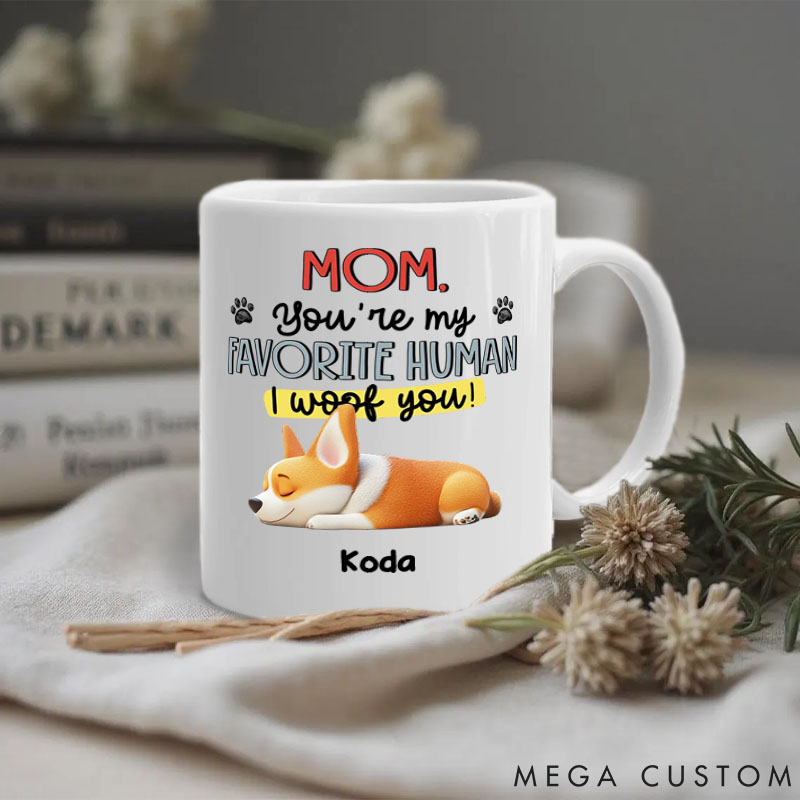 Personalized Dog Lover Favorite Mom of Dogs Mugs
