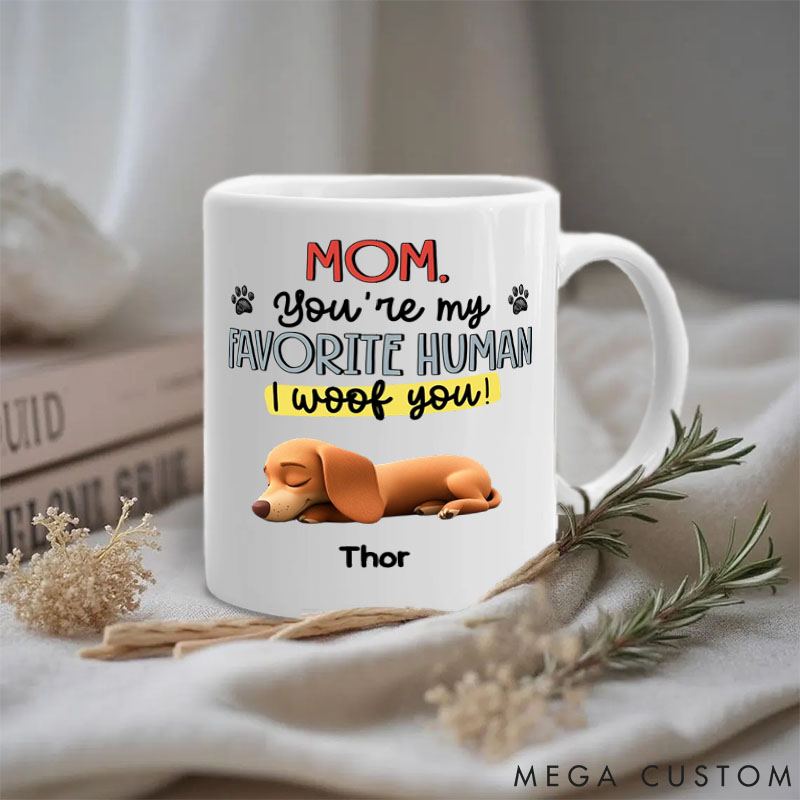 Personalized Dog Lover Favorite Mom of Dogs Mugs