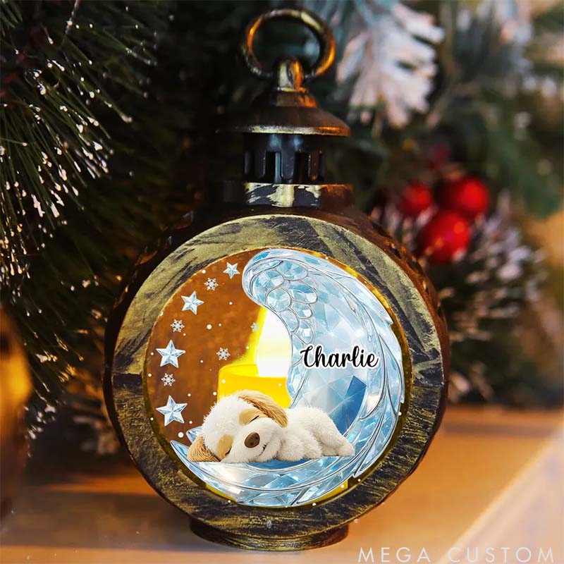 Personalized Dog Lover Forever Miss You Lantern Ornament