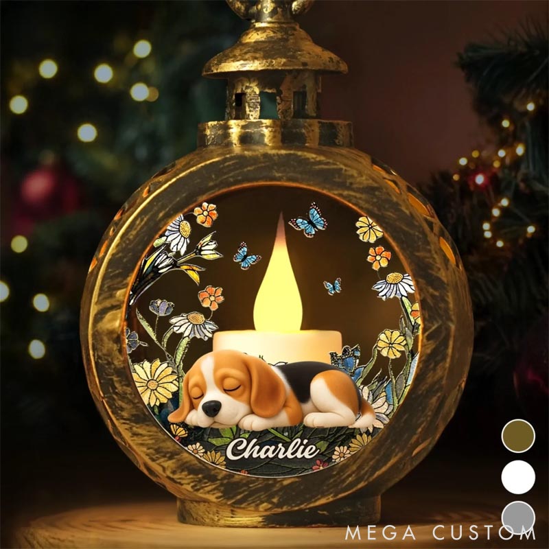 Personalized Dog Lover Forever Missed Forever Loved Lantern Ornament