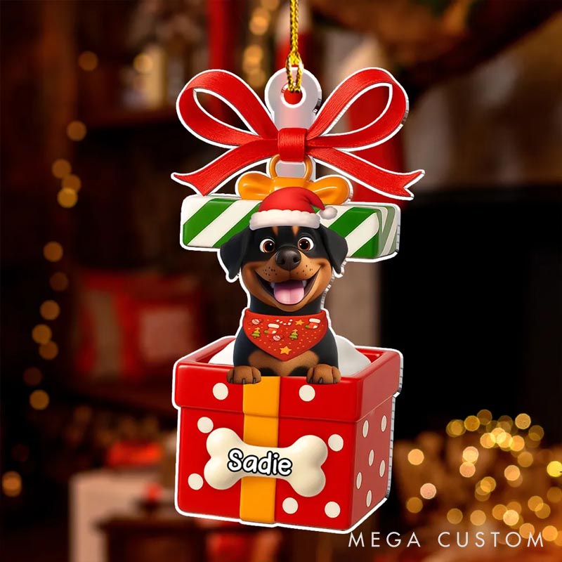 Personalized Dog Lover Funny Gift Christmas Ornament