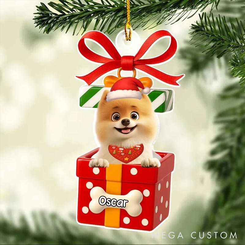 Personalized Dog Lover Funny Gift Christmas Ornament