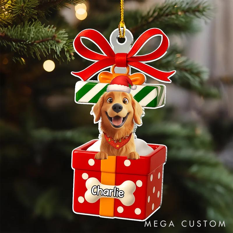 Personalized Dog Lover Funny Gift Christmas Ornament
