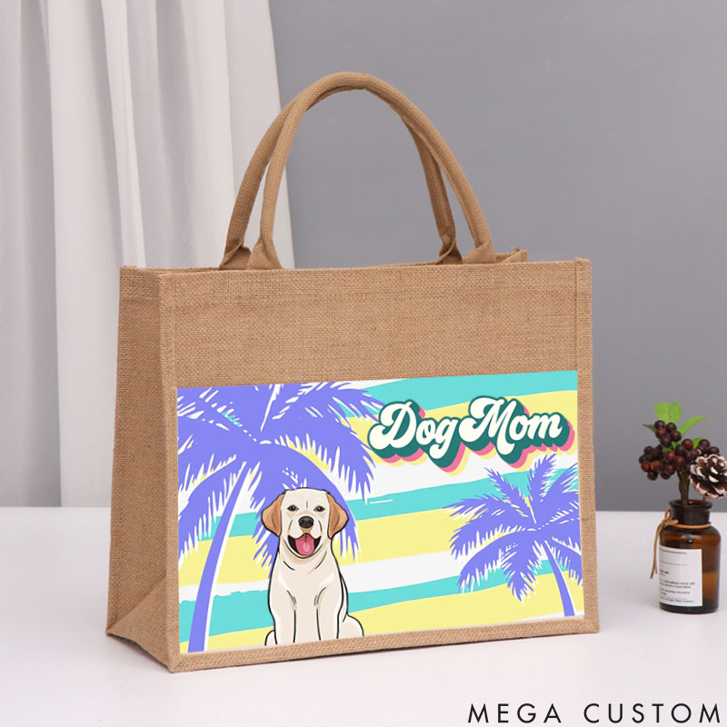 Personalized Dog Lover Fur Mom  Azabu Tote Bag