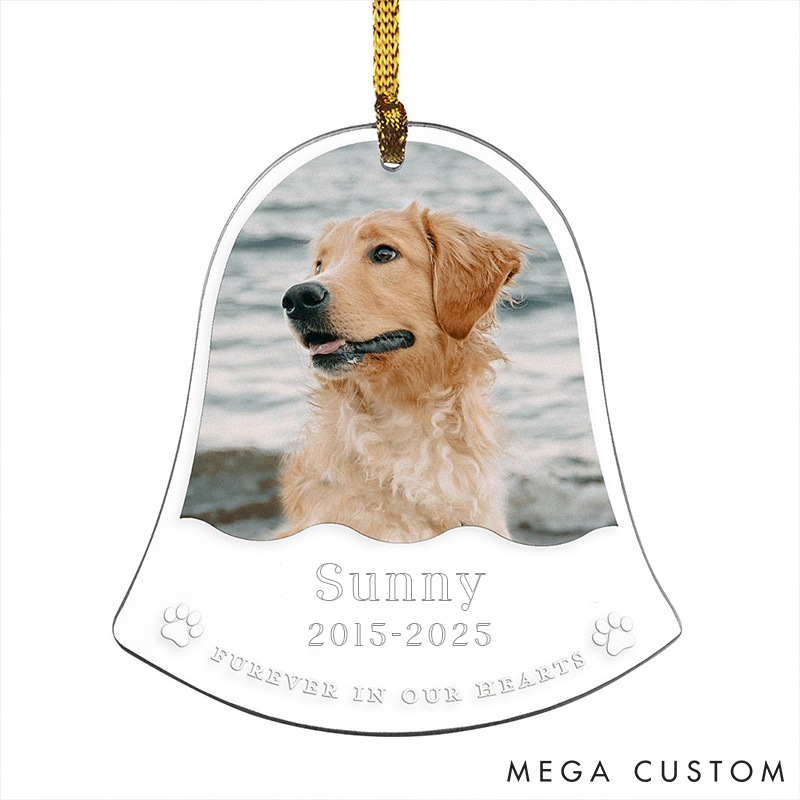 Personalized Dog Lover Furever in Our Hearts Ornament