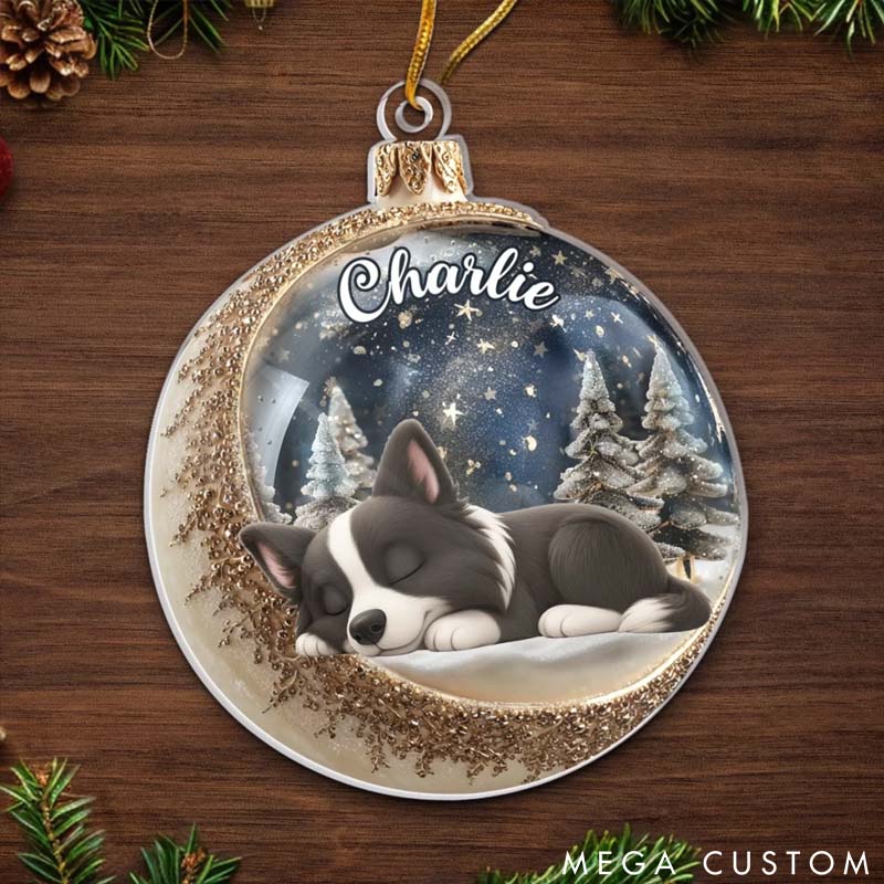 Personalized Dog Lover Gone but always in My Heart Christmas Ornament