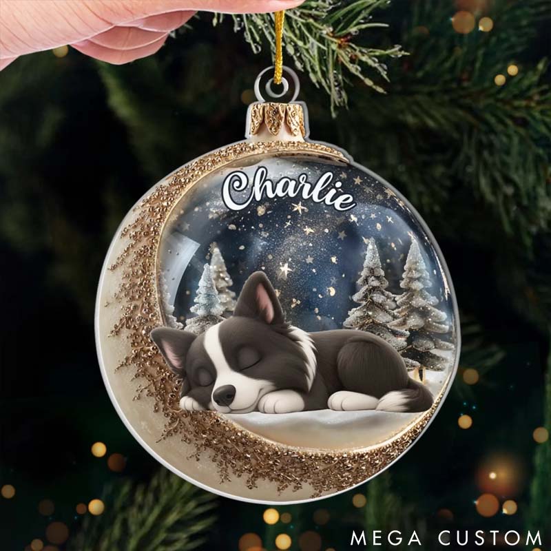 Personalized Dog Lover Gone but always in My Heart Christmas Ornament