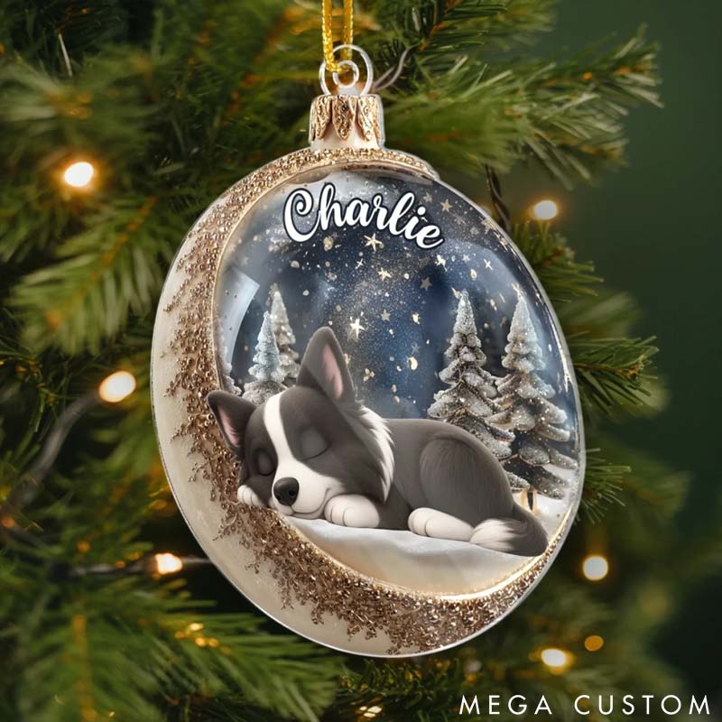 Personalized Dog Lover Gone but always in My Heart Christmas Ornament