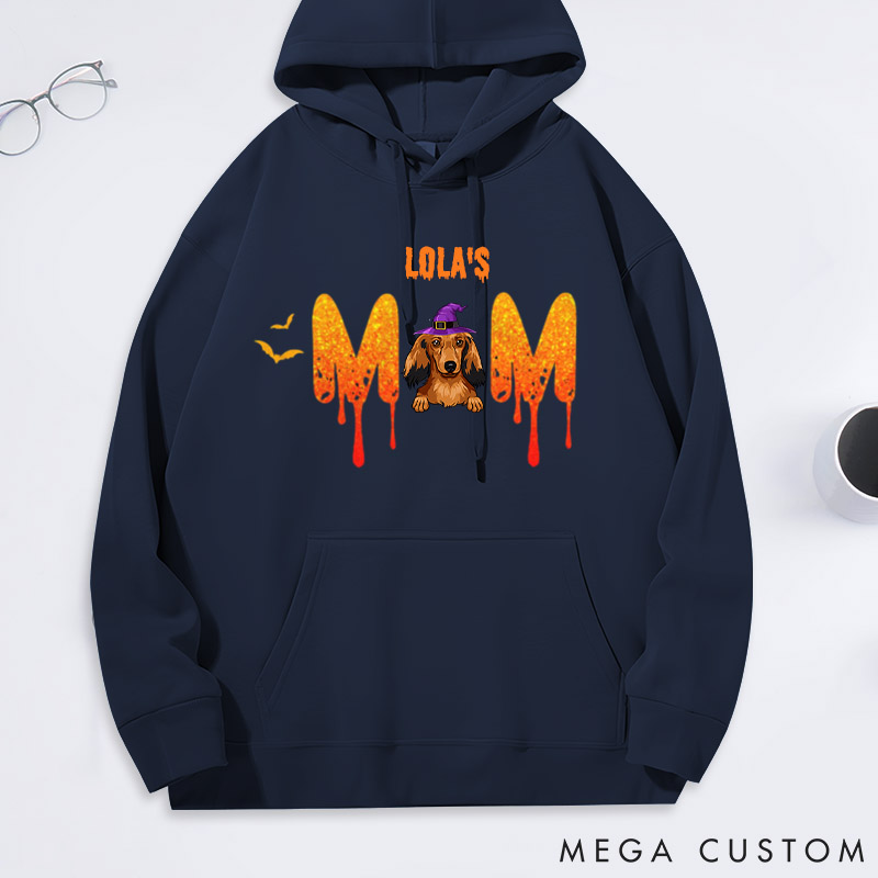 Personalized Dog Lover Halloween Mom Classic Hoodies