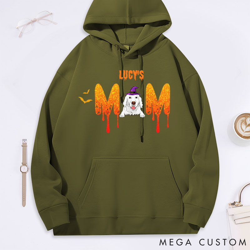 Personalized Dog Lover Halloween Mom Classic Hoodies