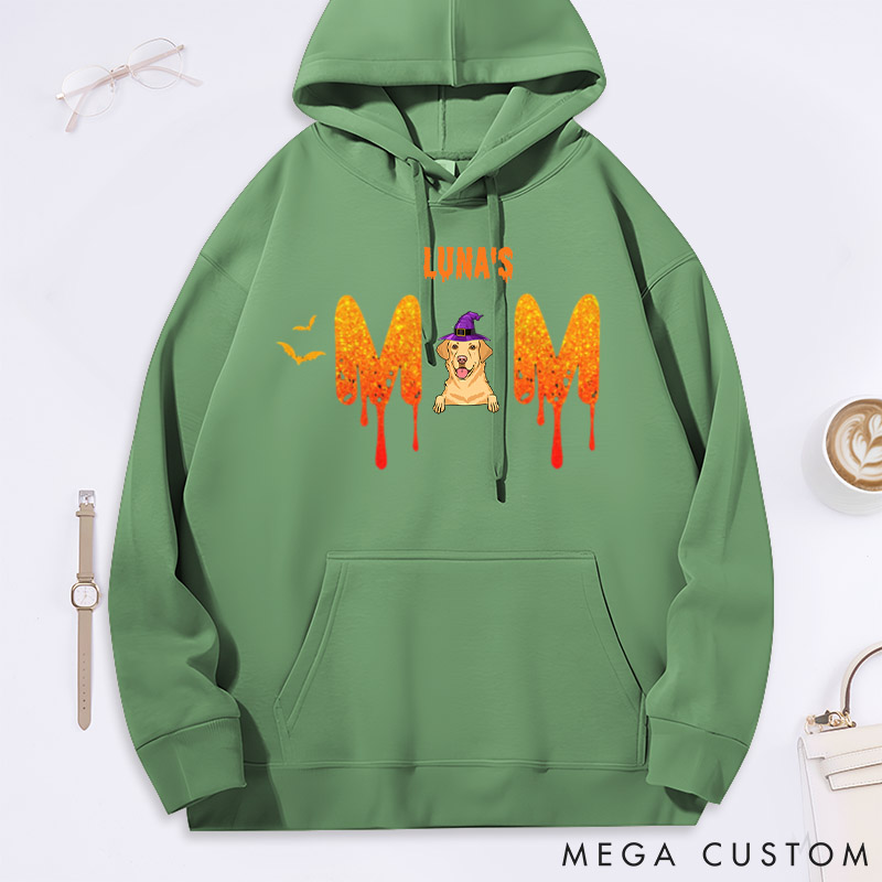 Personalized Dog Lover Halloween Mom Classic Hoodies