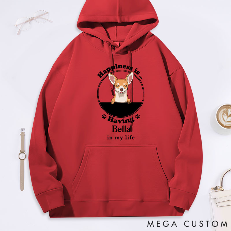 Personalized Dog Lover Happiness Is Classic Hoodies