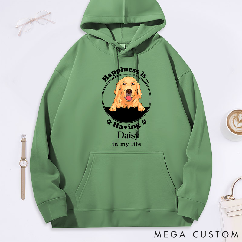 Personalized Dog Lover Happiness Is Classic Hoodies