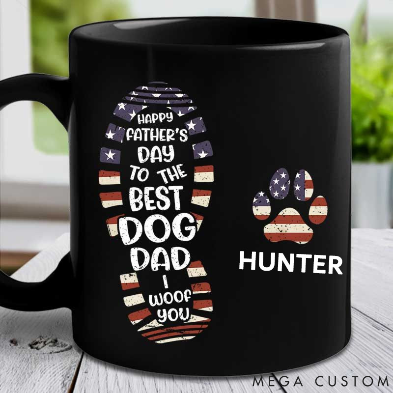 Personalized Dog Lover Happy Father's Day to the Best Dog Dad Mugs