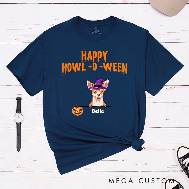 Personalized Dog Lover Happy Howl O Ween T-Shirt